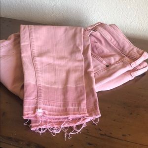 PINK Universal Thread Jeans- deconstructed hem